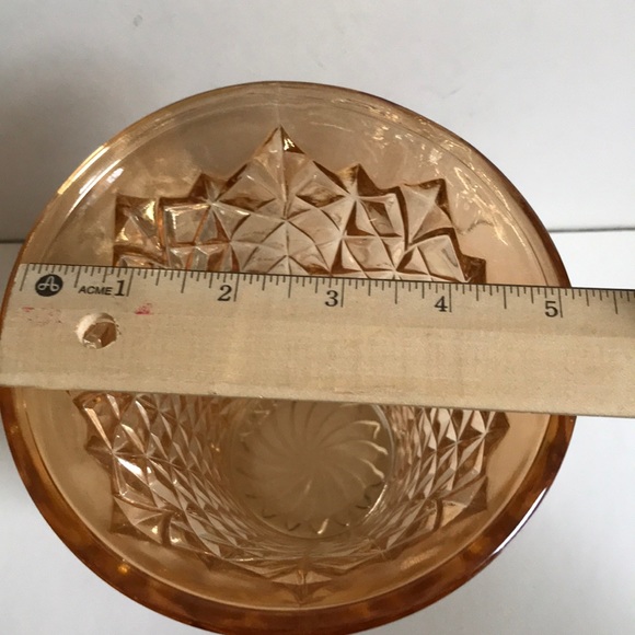 Vintage Marigold carnival iridescent trumpet vase - Picture 4 of 11